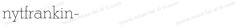 nytfrankin字体转换