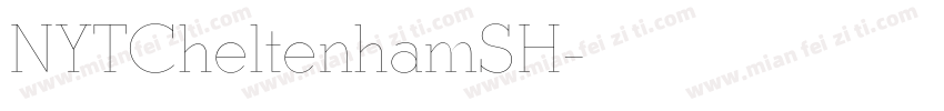 NYTCheltenhamSH字体转换