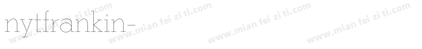 nytfrankin字体转换