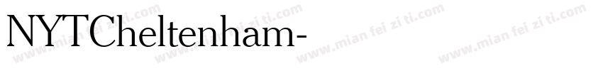 NYTCheltenham字体转换