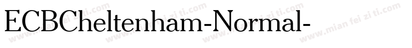 ECBCheltenham-Normal字体转换