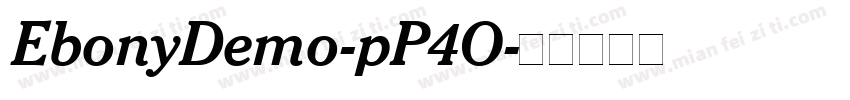 EbonyDemo-pP4O字体转换