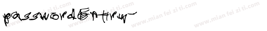 passwordEntry字体转换
