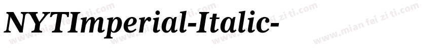 NYTImperial-Italic字体转换