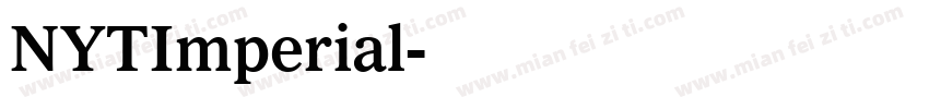 NYTImperial字体转换