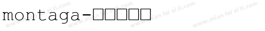 montaga字体转换