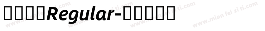 阿里惠普Regular字体转换