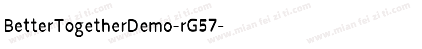 BetterTogetherDemo-rG57字体转换