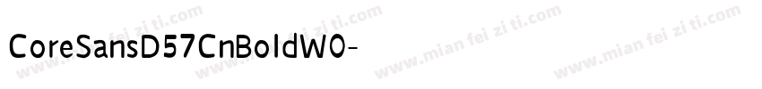 CoreSansD57CnBoldW0字体转换
