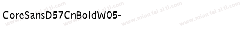 CoreSansD57CnBoldW05字体转换