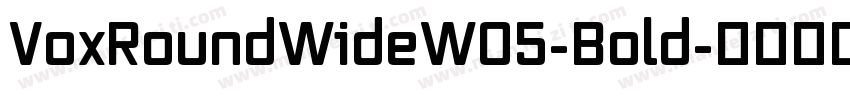 VoxRoundWideW05-Bold字体转换
