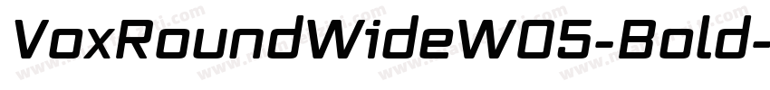 VoxRoundWideW05-Bold字体转换
