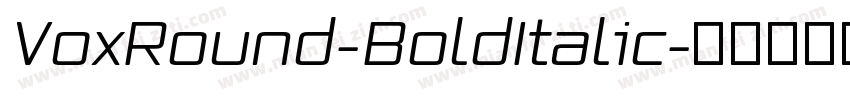 VoxRound-BoldItalic字体转换
