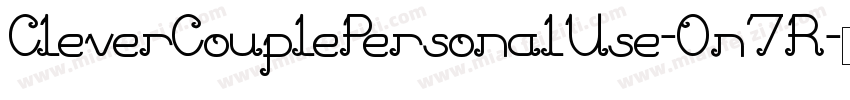 CleverCouplePersonalUse-0n7R字体转换