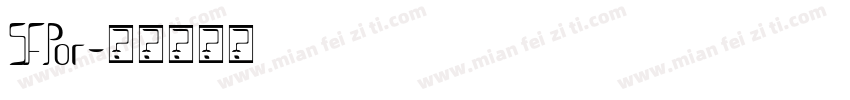 SFPor字体转换