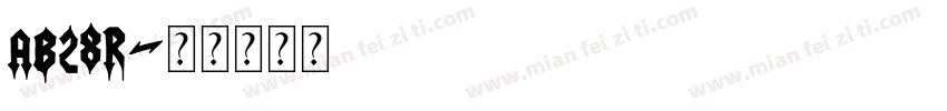 AB28R字体转换