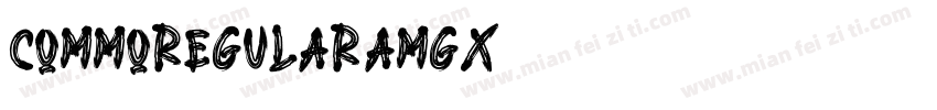 CommoRegular-aMgx字体转换