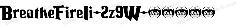 BreatheFireIi-2z9W字体转换