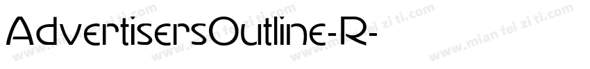 AdvertisersOutline-R字体转换