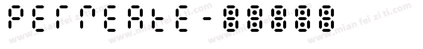 PERMEATE字体转换