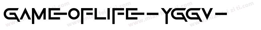 GameOfLife-yGGV字体转换