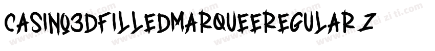 Casino3DFilledMarqueeRegular-ZVKlB字体转换