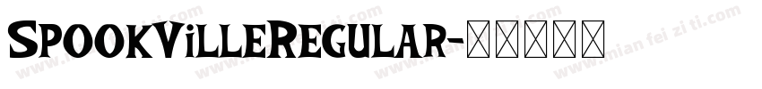 SpookVilleRegular字体转换
