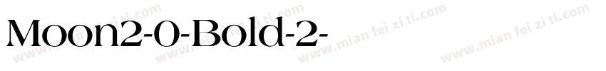 Moon2-0-Bold-2字体转换