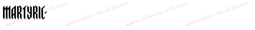 martyric字体转换