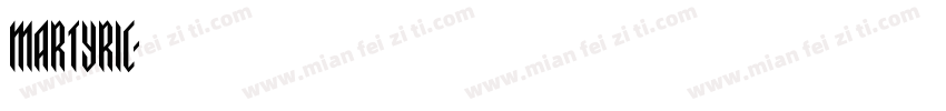 martyric字体转换