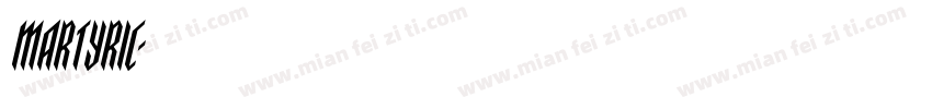 martyric字体转换