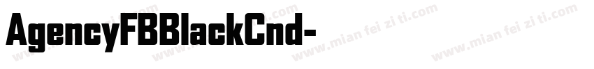 AgencyFBBlackCnd字体转换