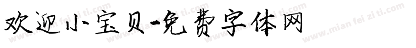 欢迎小宝贝字体转换