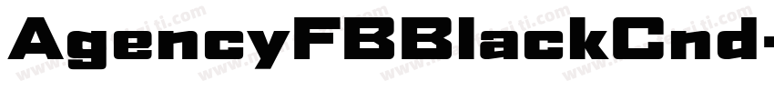 AgencyFBBlackCnd字体转换
