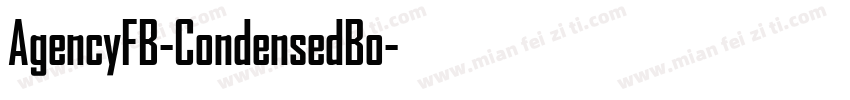 AgencyFB-CondensedBo字体转换