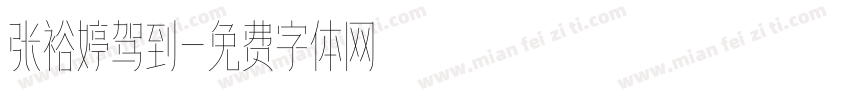 张裕婷驾到字体转换