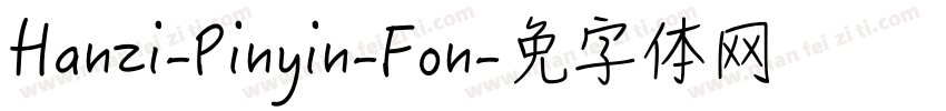 Hanzi-Pinyin-Fon字体转换