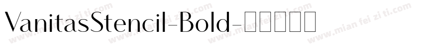 VanitasStencil-Bold字体转换