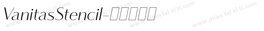 VanitasStencil字体转换