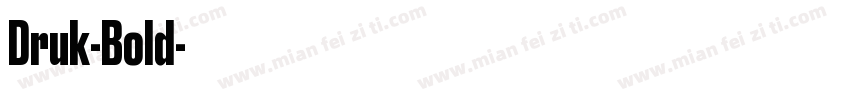 Druk-Bold字体转换