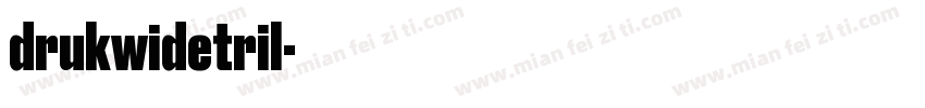 drukwidetril字体转换