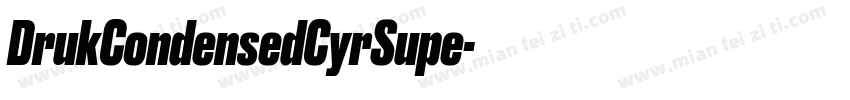 DrukCondensedCyrSupe字体转换