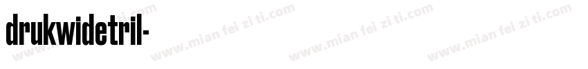 drukwidetril字体转换