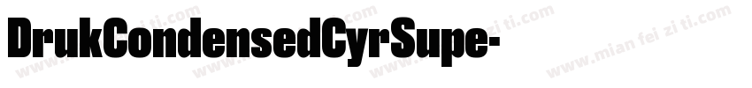 DrukCondensedCyrSupe字体转换