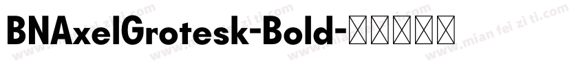 BNAxelGrotesk-Bold字体转换