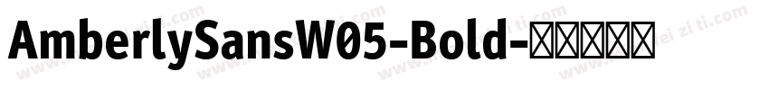 AmberlySansW05-Bold字体转换