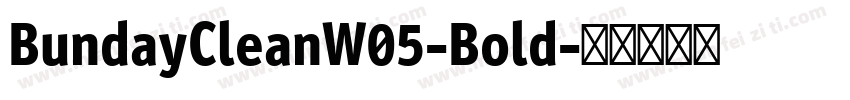 BundayCleanW05-Bold字体转换