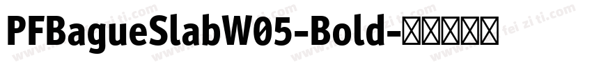 PFBagueSlabW05-Bold字体转换