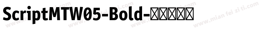 ScriptMTW05-Bold字体转换