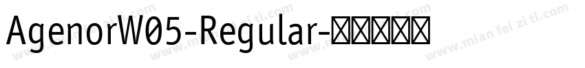 AgenorW05-Regular字体转换